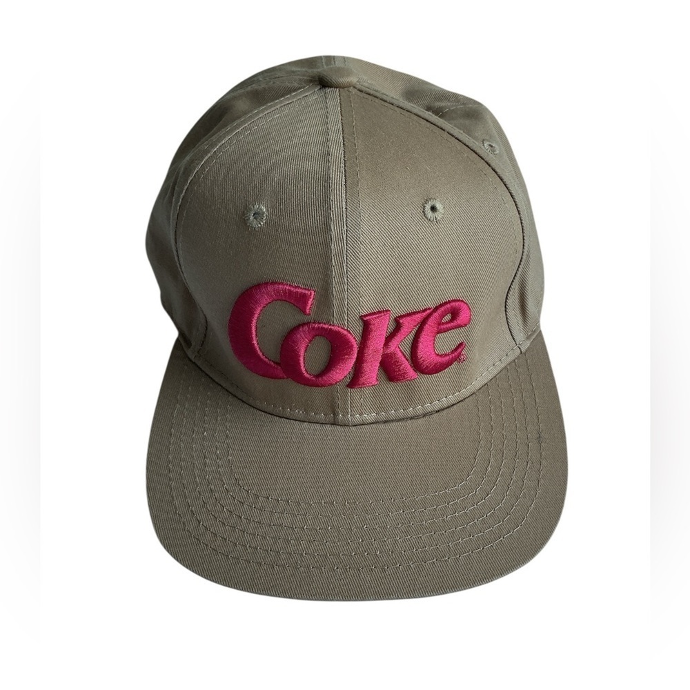Coca Cola Beige Hat with Red Logo